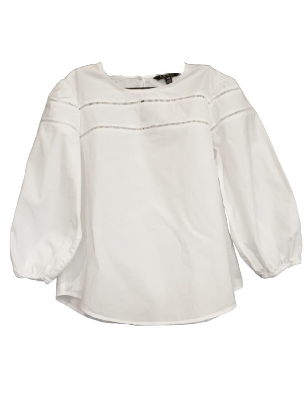 Lauren Ralph Lauren White Blouse Long Sleeve Medium